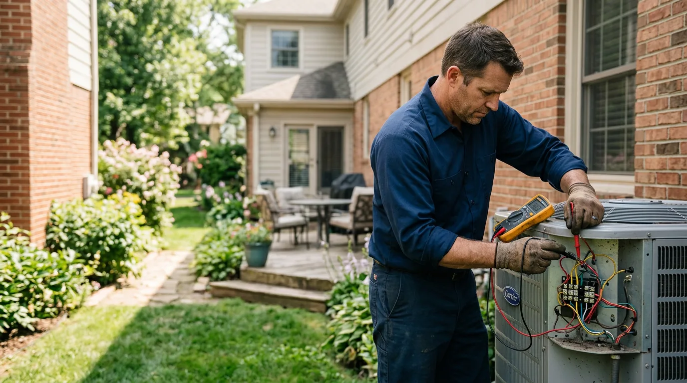 HVAC technician working near Norvell, MI